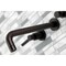 Kingston Brass KS8025DKL Two-Handle Wall Mount Tub Faucet, Oil Rubbed Bronze KS8025DKL - alternate 2